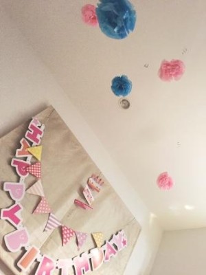 誕生日のかざり